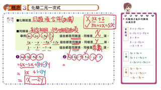 翻轉學習影片：國中_數學_二元一次聯立方程式_二元一次式的化簡_概念